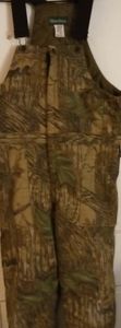 GANDER MOUNTAIN CAMO **SIZE MENS LARGE/REGULAR 44-48 BIBS/OVERALLS HUNTING/WORK